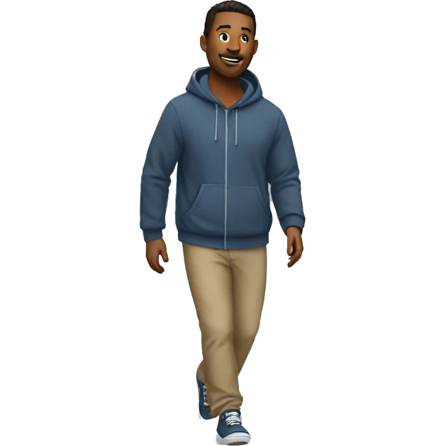 Walking down the street  emoji