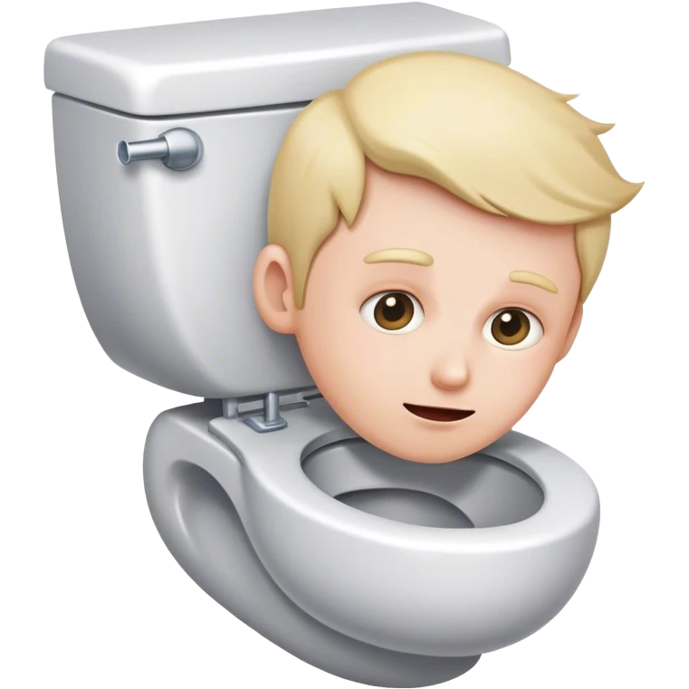 head sticking out of toilet  emoji