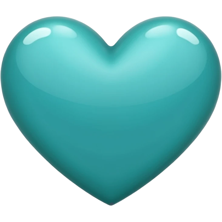 Teal heart da best  emoji