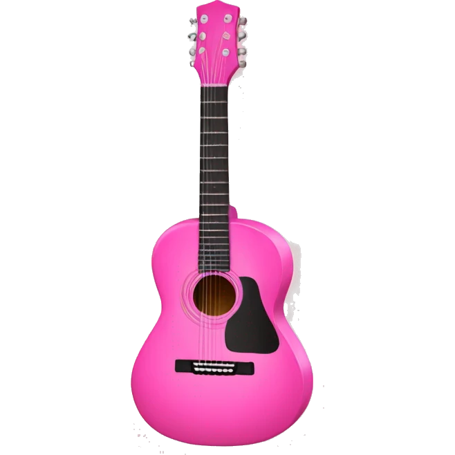 guitar-pink emoji