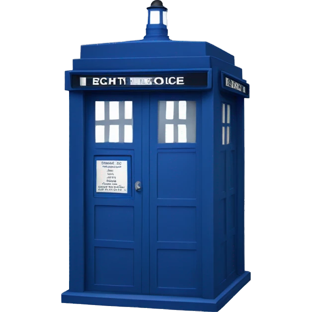 Blue TARDIS emoji