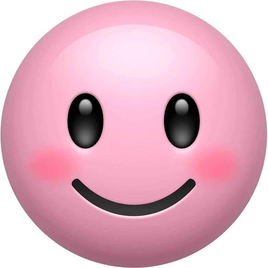 A very light pink emoji emoji