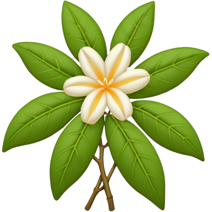 wilted indian jasmine in emoji format emoji