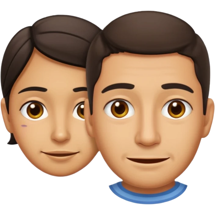 a happy and a sad spanish emoji emoji