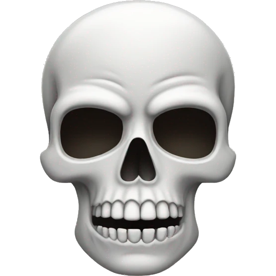 Skull emoji with mustache  emoji