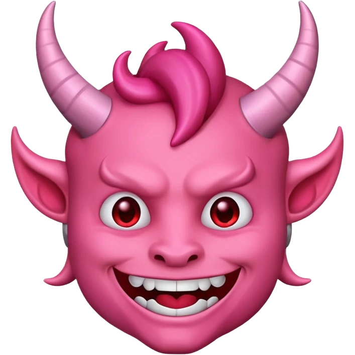 Devil emoji but pink 😈 emoji