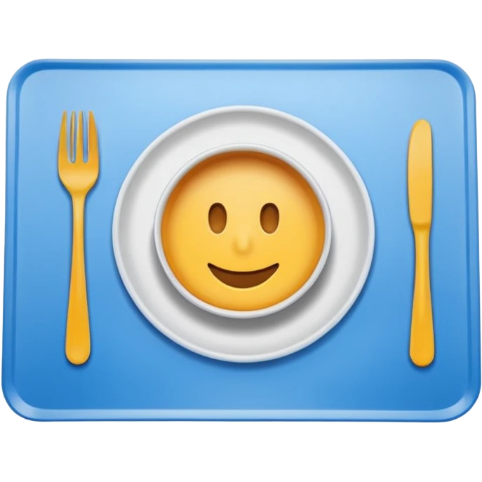 Plain plastic Placemat emoji