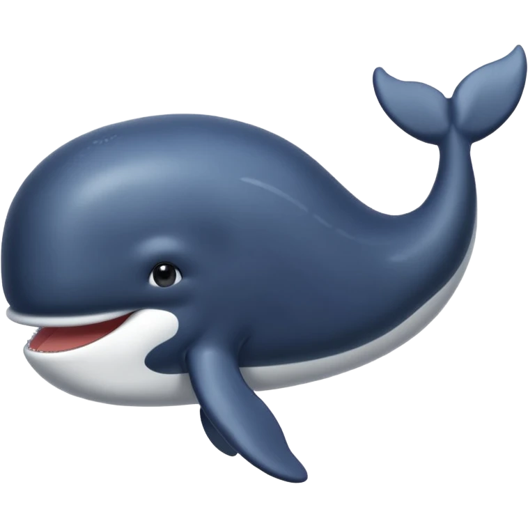 une baleine avec des cheveux noirs emoji