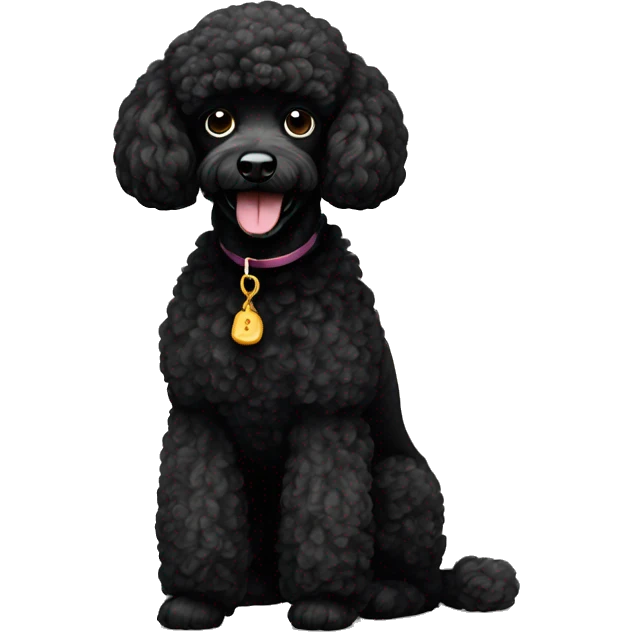 black poodle emoji