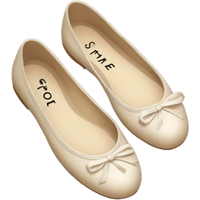 Chanel ballet flats emoji