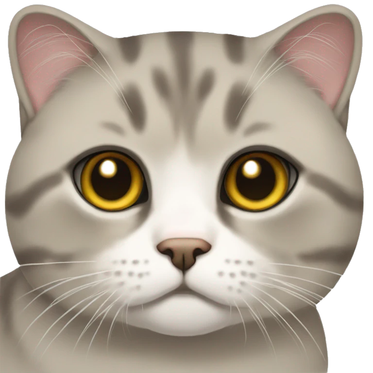 Scottish fold cat emoji