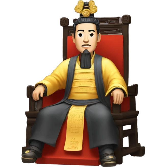 Han dynasty emperor on a throne emoji