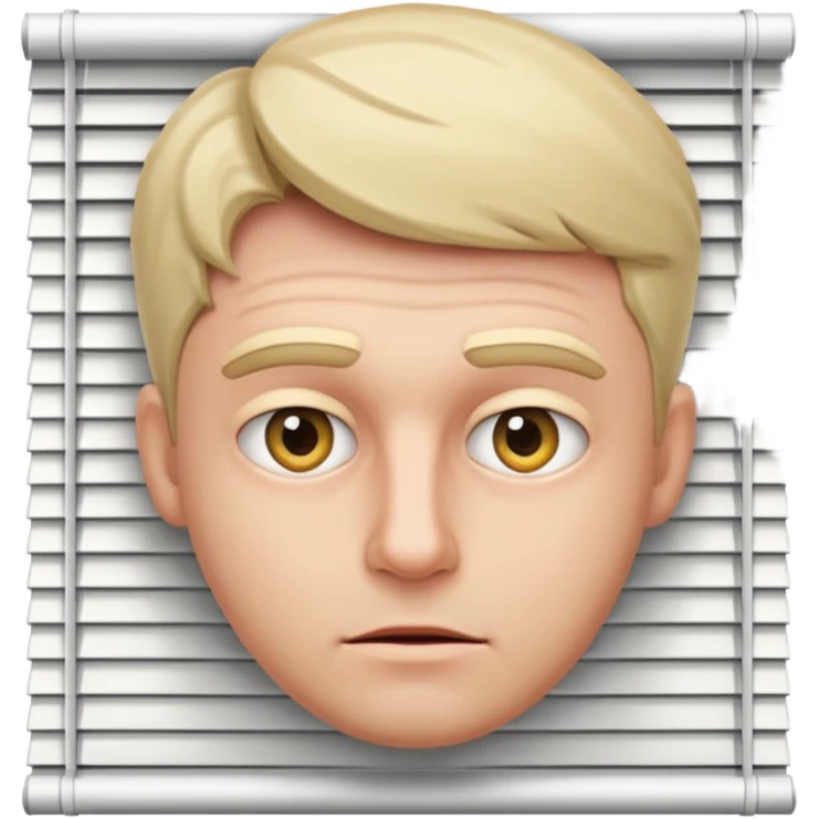 Male peeking through the blinds  emoji