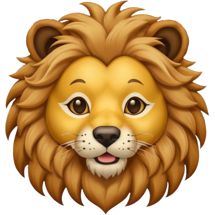 dog with lion mask emoji