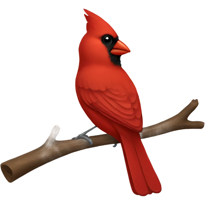 Male cardinal emoji