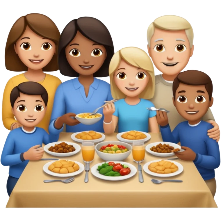 family dinner emoji