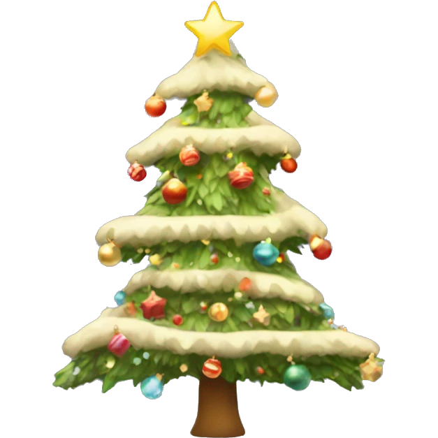 Aesthetic Christmas tree emoji