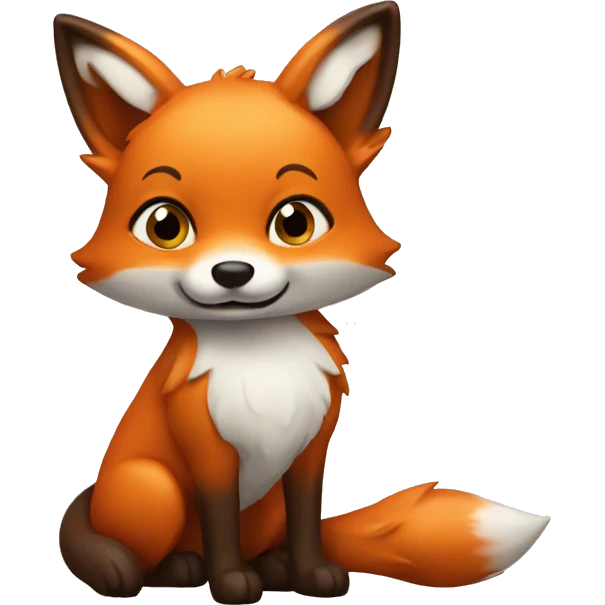 Fox with chew toy emoji