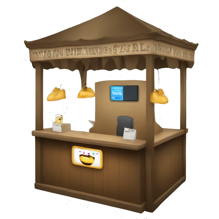 booth for an event emoji