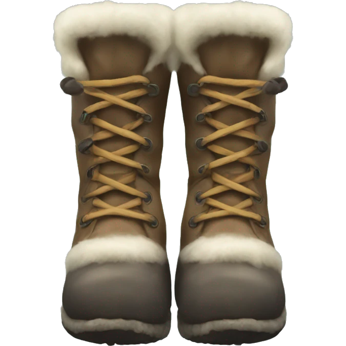 Realistic mukluk boot emoji