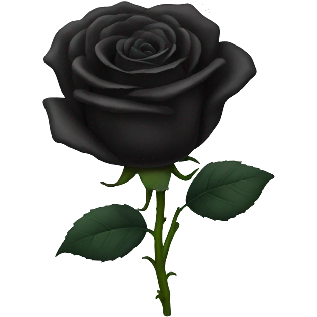 Black rose emoji