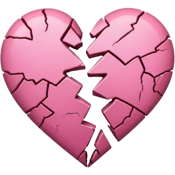 a pink broken heart emoji