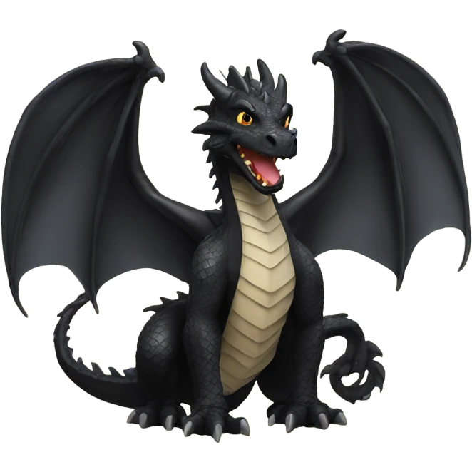 Black dragon emoji