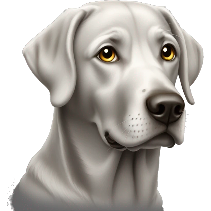 silver labrador retriever  emoji