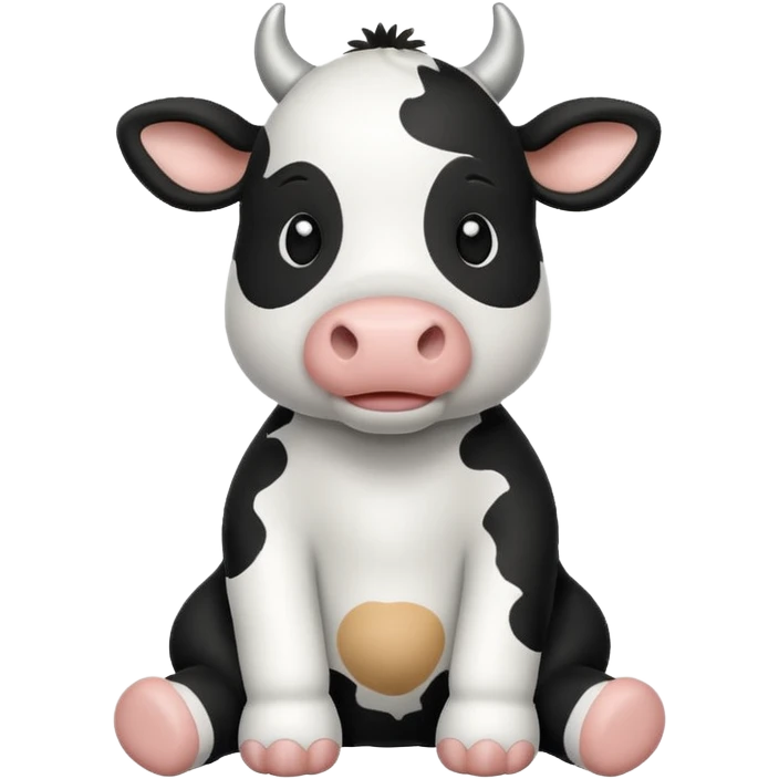 Plush cow emoji