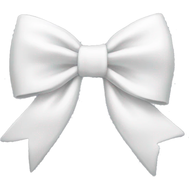 White bow emoji
