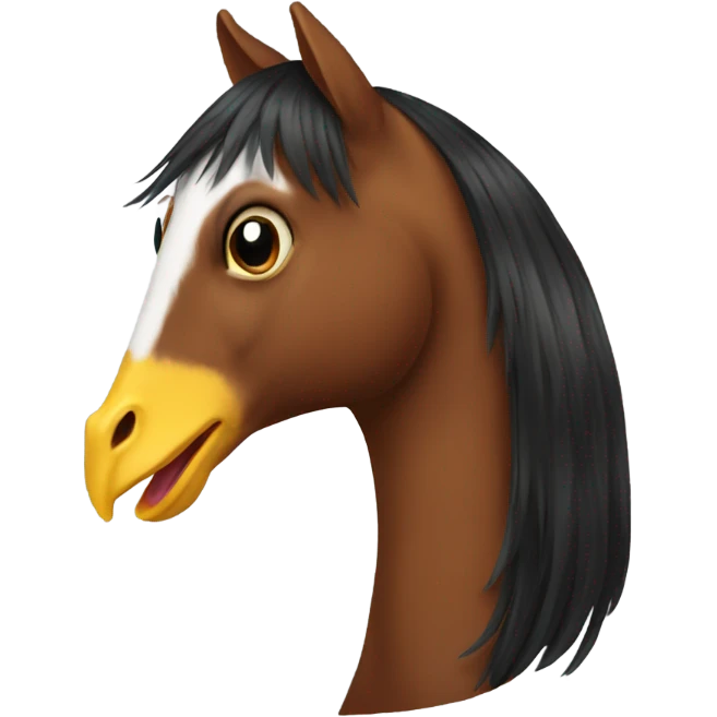 Duck horse emoji