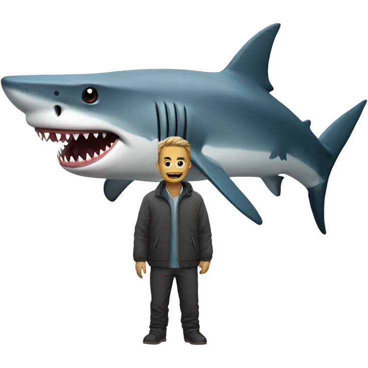 Shark with a person emoji