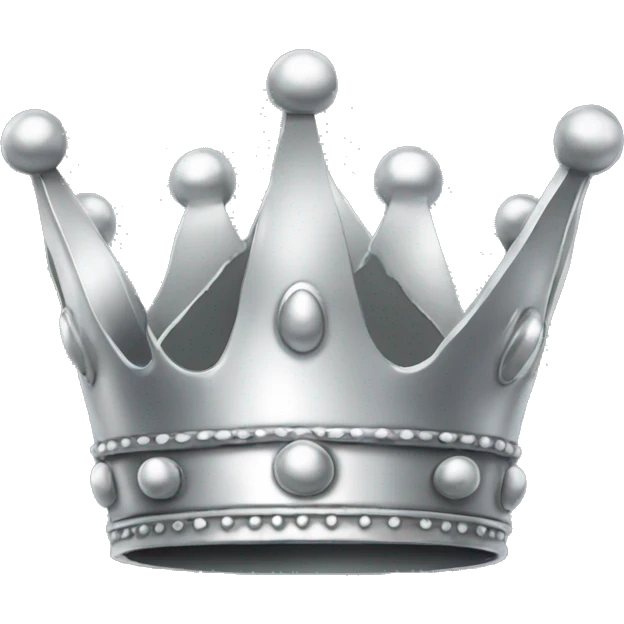 silver little crown emoji