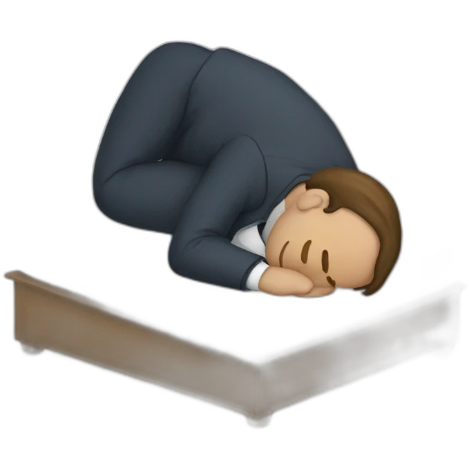 Macron dormir emoji