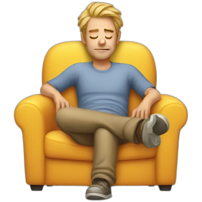 lazy man emoji