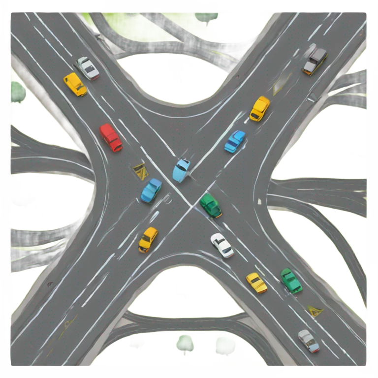 crossing highways emoji