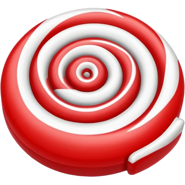 Candy white and red emoji