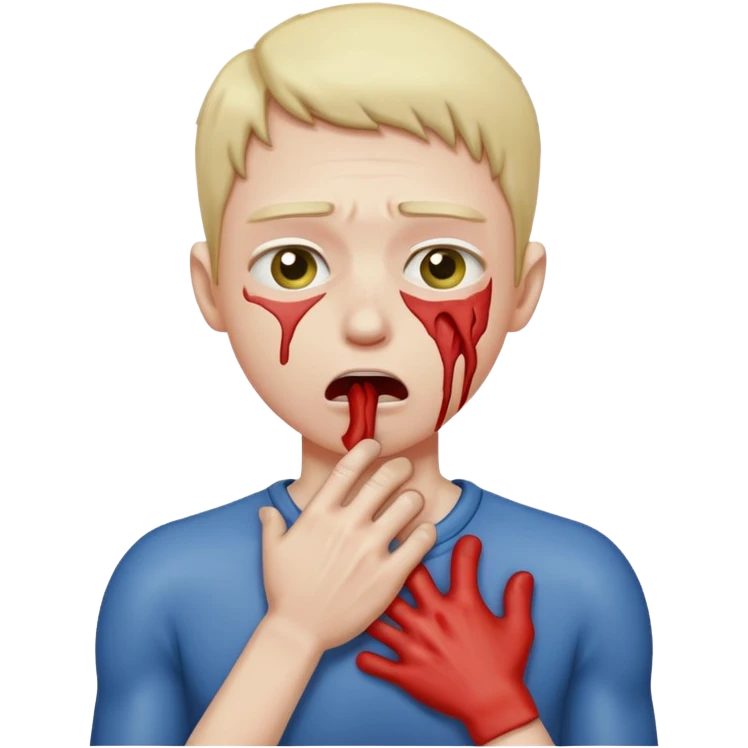 Choking out its self emoji