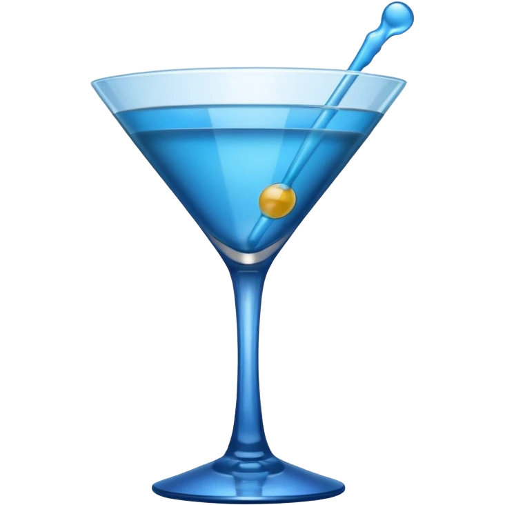 blue martini glass  emoji