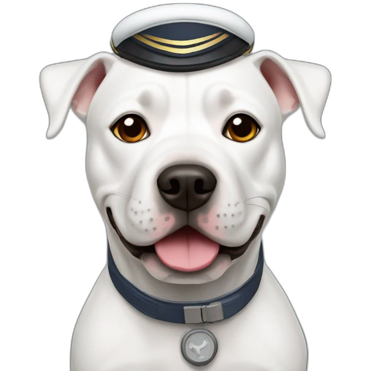 white staffy pilot emoji