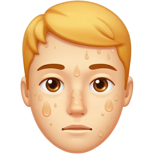 face with acne and pimples emoji