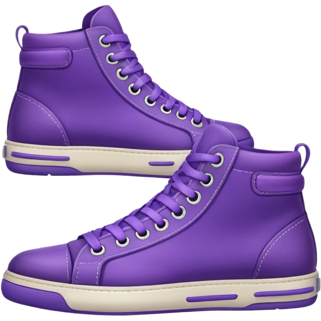 purple sneakers emoji