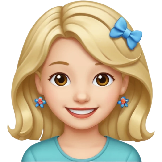 girl with hair clips emoji