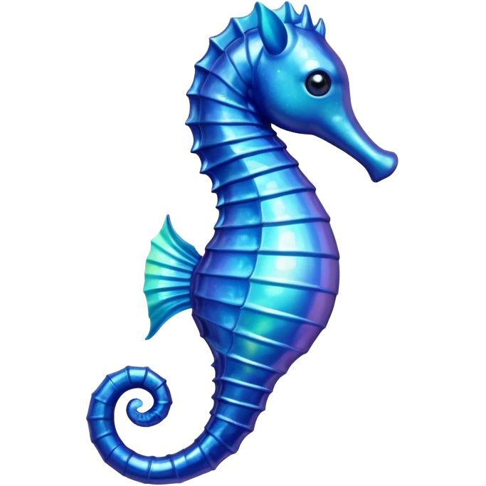 Blue seahorse emoji