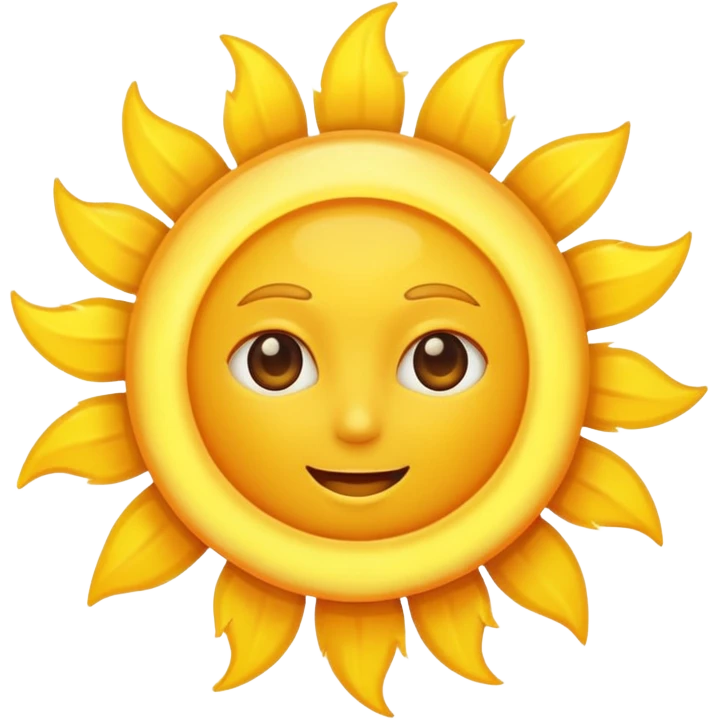 a full view of Sun  emoji