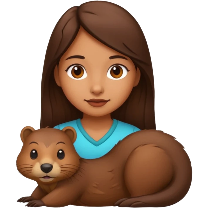 girl beaver emoji