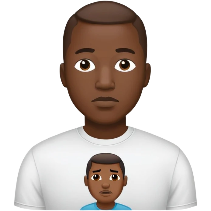 George Floyd with I can’t breath on his shirt emoji