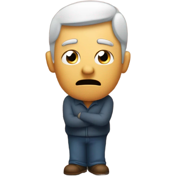 Man arguing with a brick wall, and losing emoji