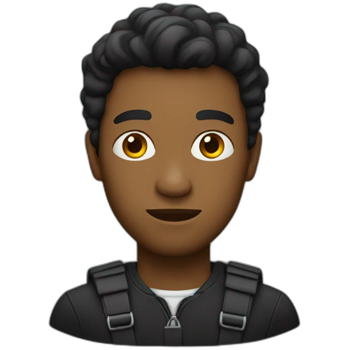 Une personne noir qui est fâché emoji