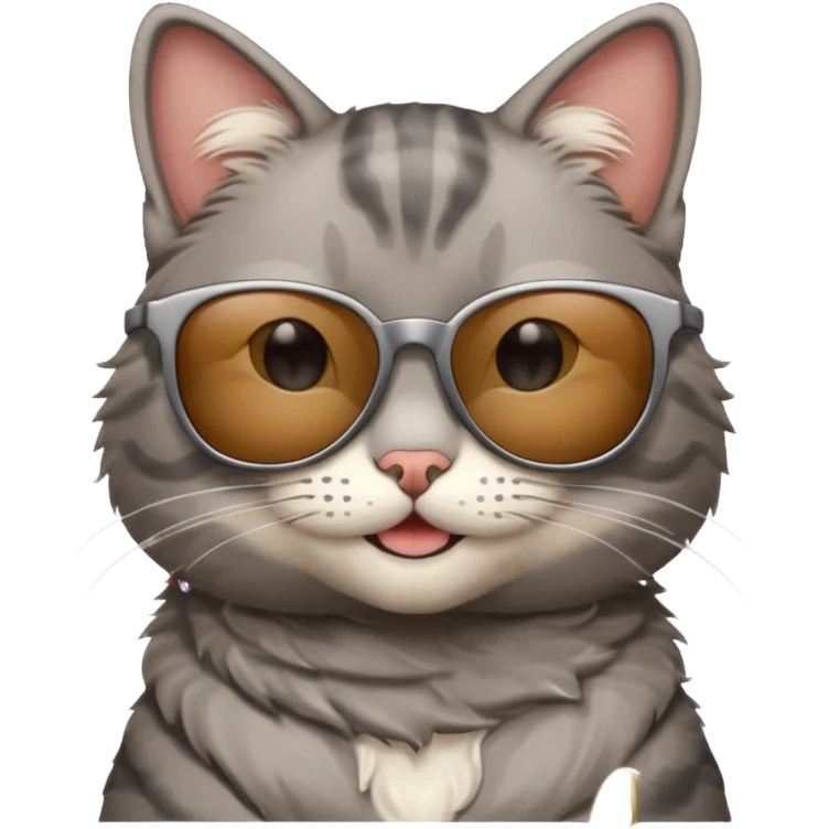 Cat wearing sunglasses emoji